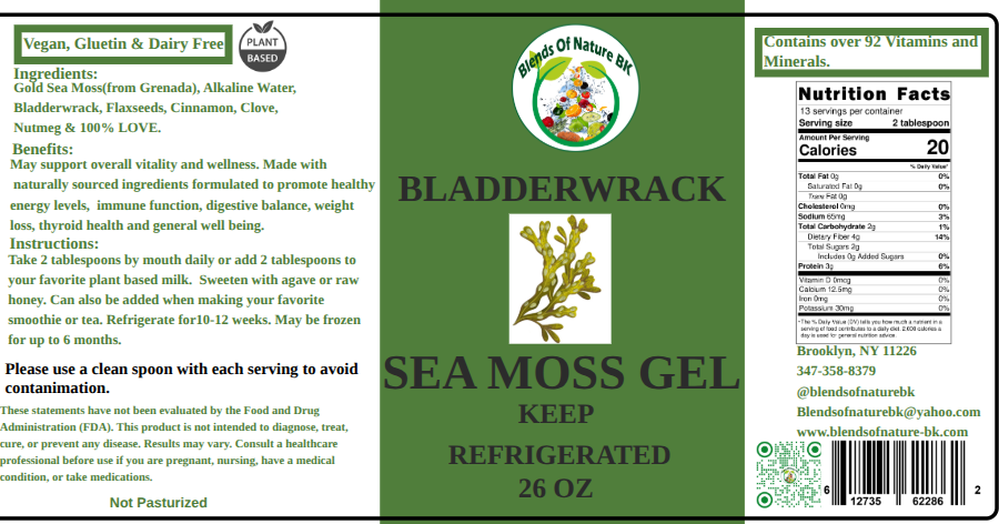 Bladderwrack Sea Moss Gel