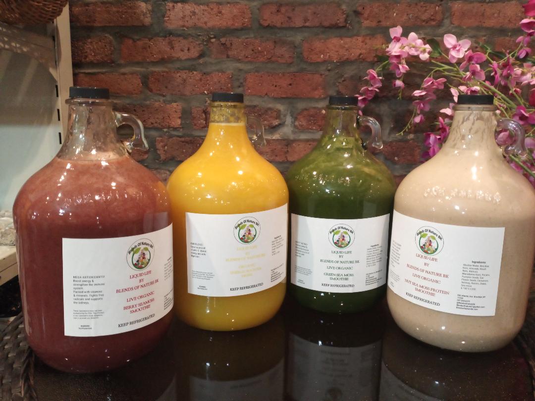 Organic Drinks & Sea Moss Smoothies By The Gallon