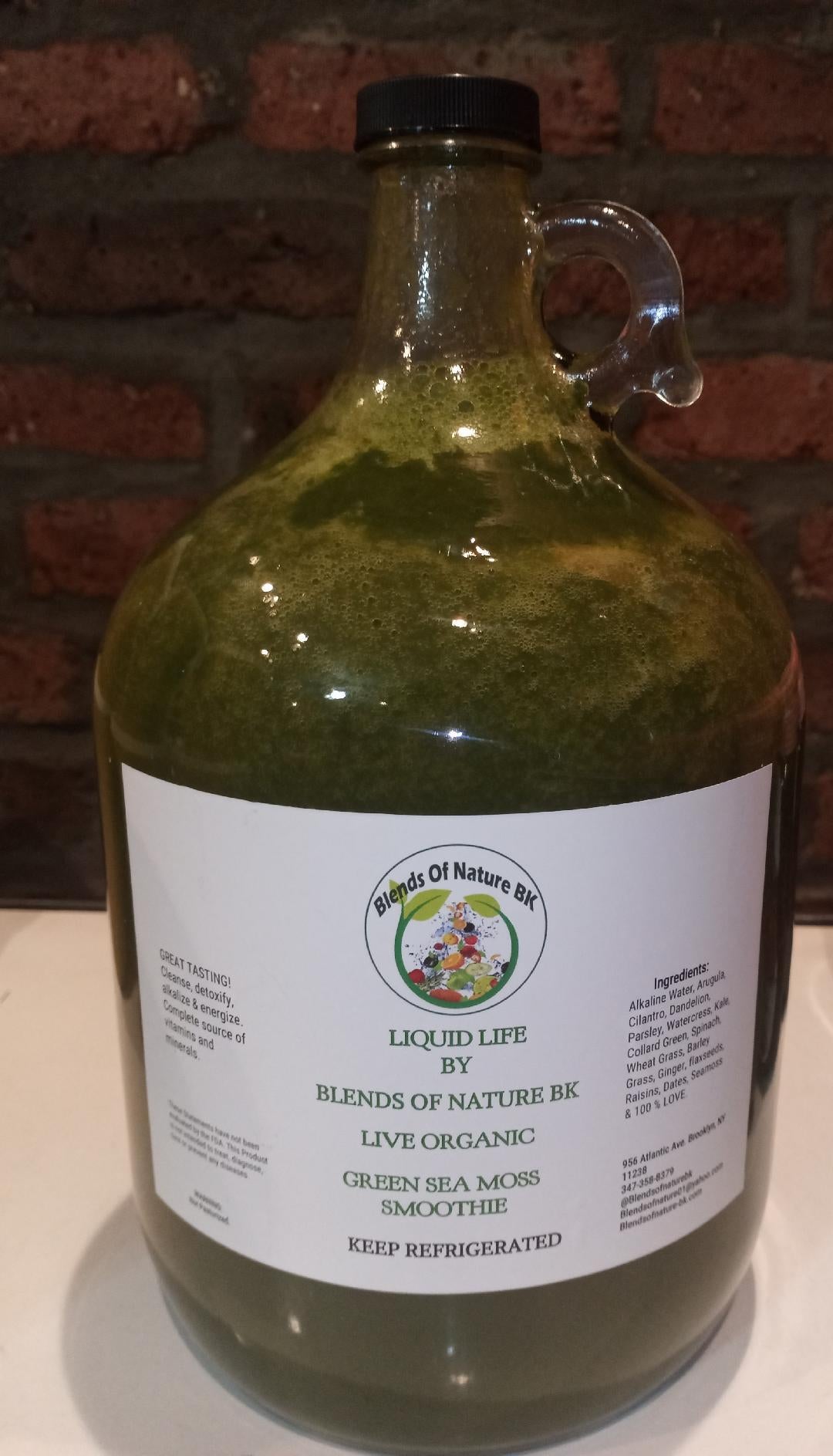 Organic Drinks & Sea Moss Smoothies By The Gallon