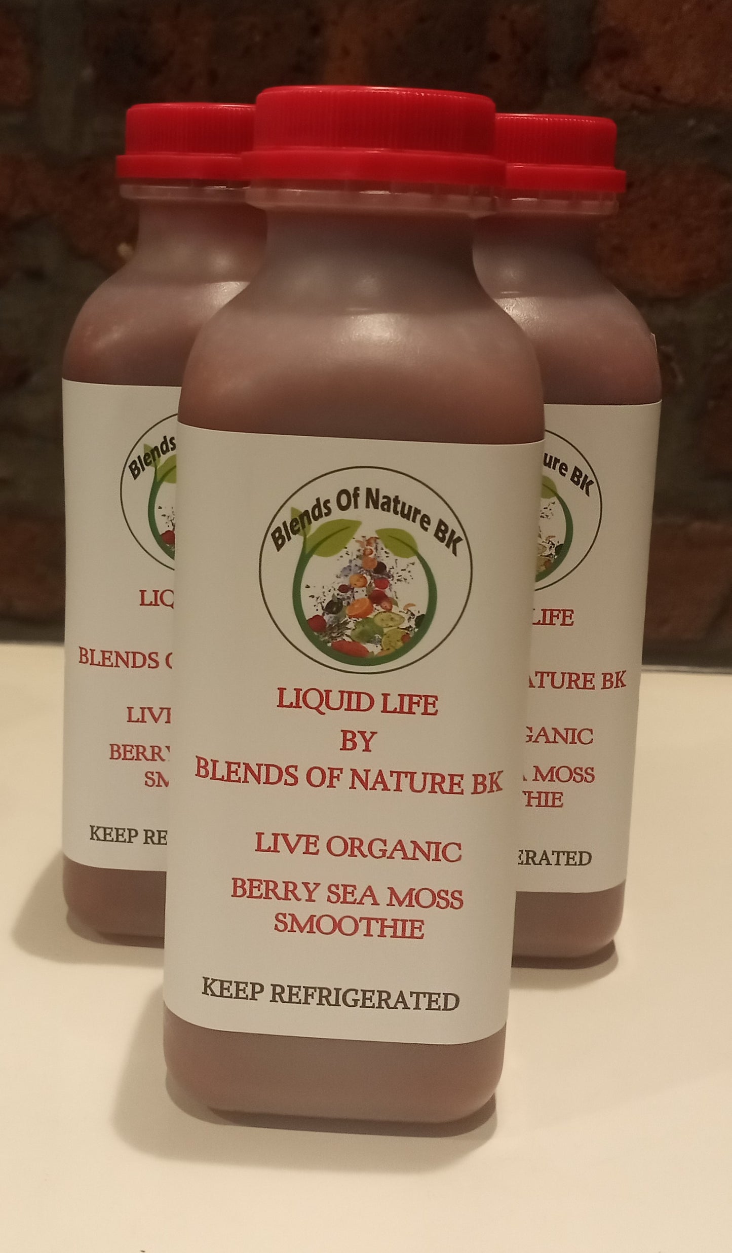 Organic Berry Sea Moss Smoothie 16 oz Pack Of 4
